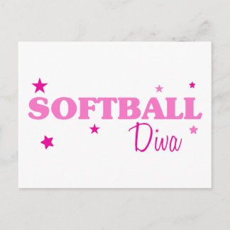 Softball Diva Briefkaart