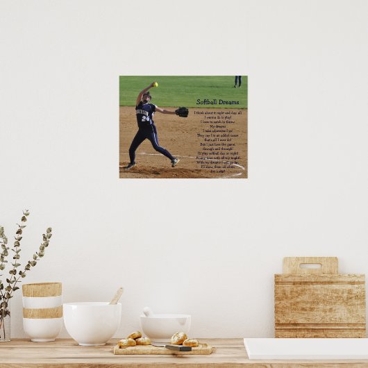 Softball Dreams Poster (Keuken)