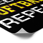 Softball Eat Sleep Softball Herhalen Poster (Hoek)