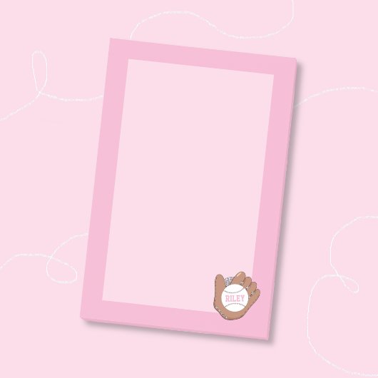 Softball en handschoen roze kinderpost-it's post-it® notes
