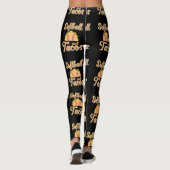 Softball en tacos Funny Novelty Leggings (Achterkant)