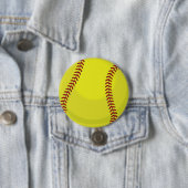 Softball Fan Ronde Button 7,6 Cm (In situ)
