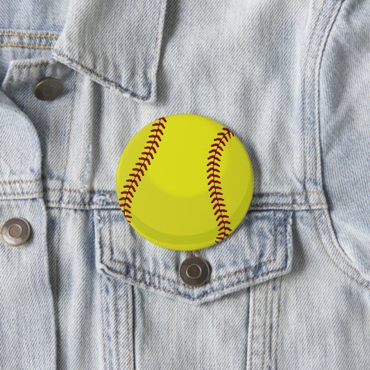 Softball Fan Ronde Button 7,6 Cm (In situ)