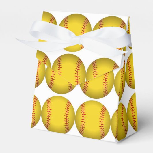 Softball Favor Boxes Bedankdoosjes (Voorkant Zijde)