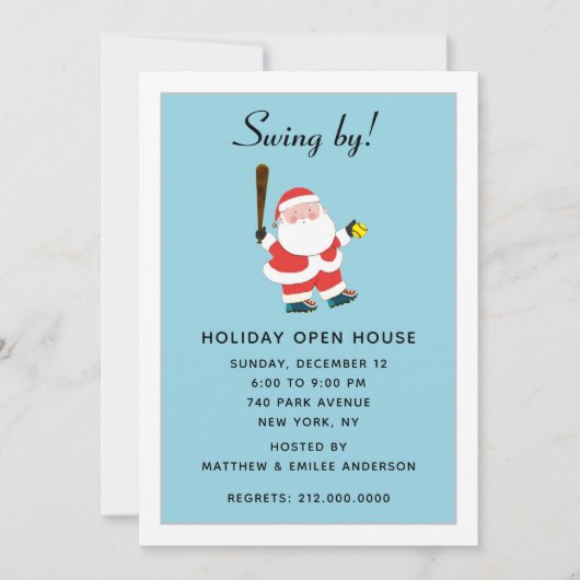 Softball-feestdag Kaart (Voorkant)