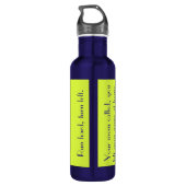 Softball-flesje Waterfles (Achterkant)