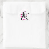 Softball Freak - Pitcher-zijde Ronde Sticker (Tas)