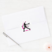 Softball Freak - Pitcher-zijde Ronde Sticker (Envelop)