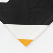 SOFTBALL Fun Cool Bright Blue Black Racing Stripes Fleece Deken (Hoek)