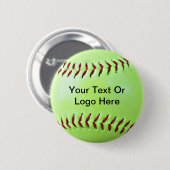 Softball Fundraising Magnet, Sleutelhanger, Button (Voorkant /achterkant)