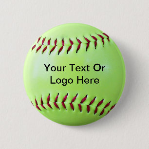 Softball Fundraising Magnet, Sleutelhanger, Button