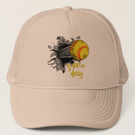 Softball Game Day, Game Day Softball, Softball Trucker Pet