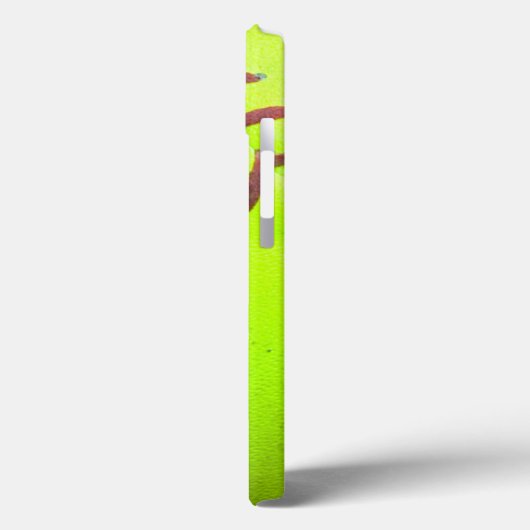 Softball Geel Fast Monogram IPAD Case (Achterkant / Links)