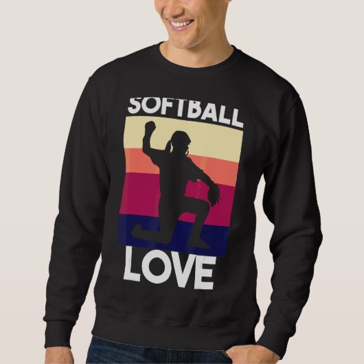 Softball Gezegde Girl 2 Trui (Voorkant)