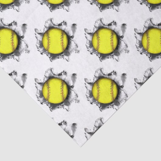 Softball Gift Tissuepapier (Detail)