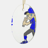 SOFTBALL GIRL BAT KERAMISCH ORNAMENT (Links)