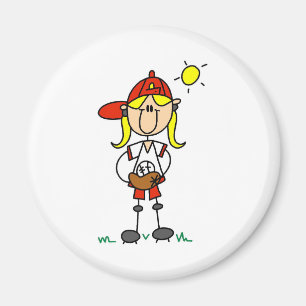 Softball Girl Magnet