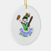 Softball Girl Ornament (Rechts)
