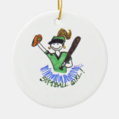 Softball Girl Ornament (Voorkant)