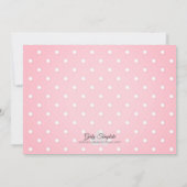 Softball Girl Pink Birthday Party Invitation Kaart (Achterkant)