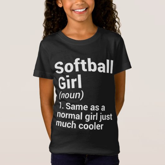 Softball Girl T-shirt (Voorkant)