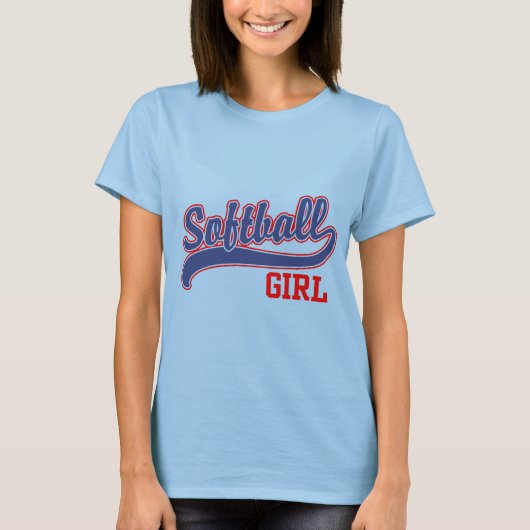 Softball Girl T-shirt (Voorkant)