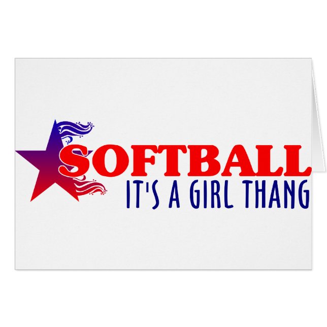 Softball...Girl Thang (Voorkant Horizontaal)