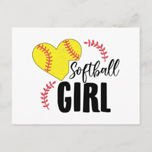 Softball Girl   Trainer Team Sport Gift Idee Briefkaart