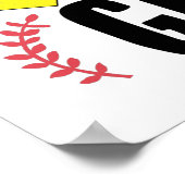 Softball Girl | Trainer Team Sport Gift Idee Poster (Hoek)