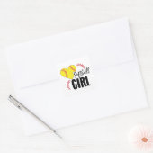 Softball Girl | Trainer Team Sport Gift Idee Vierkante Sticker (Envelop)