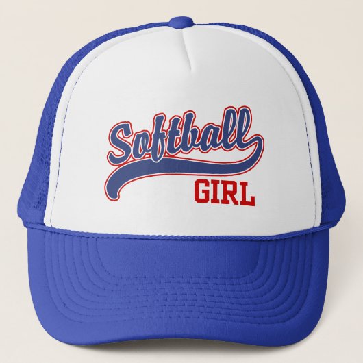 Softball Girl Trucker Pet (Voorkant)