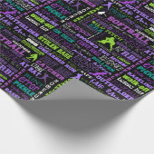 Softball Girls Black 1 Cadeaupapier (Hoek)