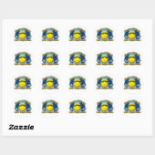 Softball goden ronde sticker (Vel)