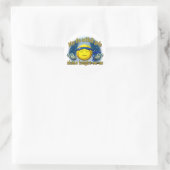 Softball goden ronde sticker (Tas)
