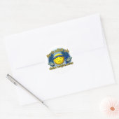 Softball goden ronde sticker (Envelop)