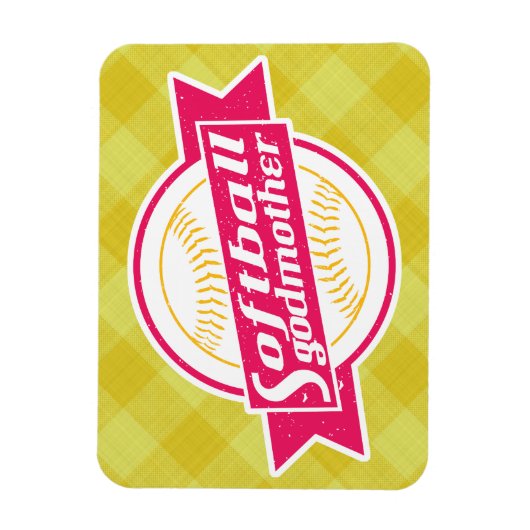 Softball Godmoeder Magnet Magneet (Verticaal)