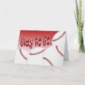 Softball - Goed om te gaan! Gefeliciteerd! Geweldi Kaart (Voorkant)