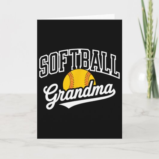 Softball Grandma _1  Kaart (Voorkant)