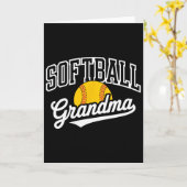 Softball Grandma _1  Kaart (Gele Bloem)