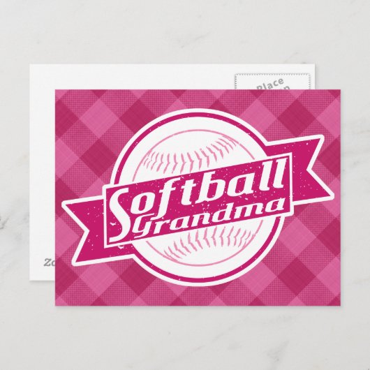 Softball Grandma Briefkaarten (Voorkant / Achterkant)