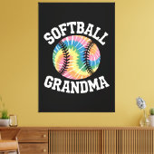 Softball Grandma Canvas Afdruk (Insitu (Woonkamer))