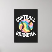 Softball Grandma Canvas Afdruk (Voorkant)