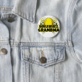 Softball Grandma (cross).png Ronde Button 5,7 Cm (In situ)