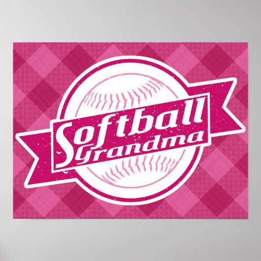Softball Grandma Poster Print (Voorkant)