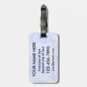 Softball Grandpa Blue en Red Luggage Bagagelabel (Achterkant verticaal)