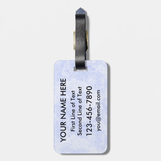 Softball Grandpa Blue en Red Luggage Bagagelabel (Achterkant verticaal)