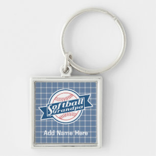  Softball Grandpa Keyring Sleutelhanger
