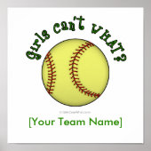 Softball-groen Poster (Voorkant)