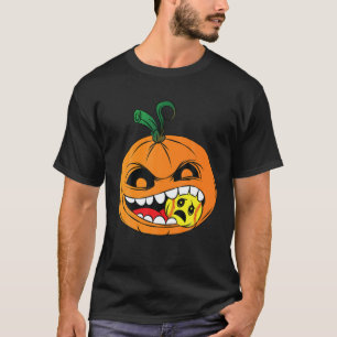 Softball Halloween Costume Pumpkin Kinder Girls Pl T-shirt