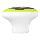 Softball Heart Multi-Ball Yellow Softball Keramische Knop (Zijkant)